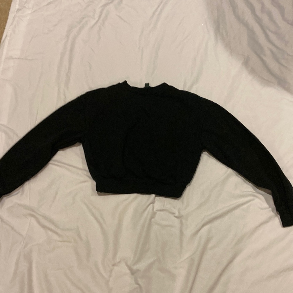 Wild fable black cropped sweatshirt